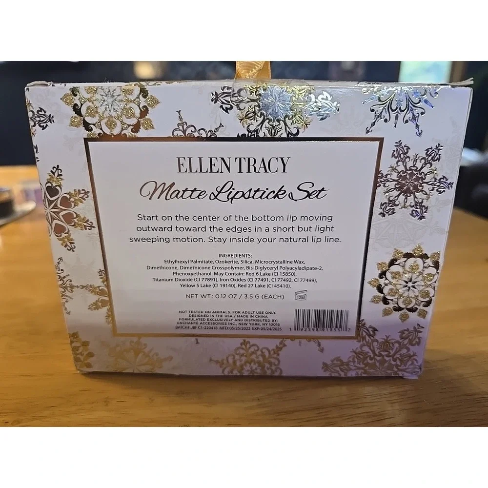 Ellen Tracy Matte Lipstick‎ Gift Set Of 5